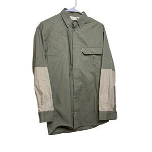 Tag Safari Hunting Shooter Shirt Men’s Sz M Padded Right Shoulder Outdoors D8